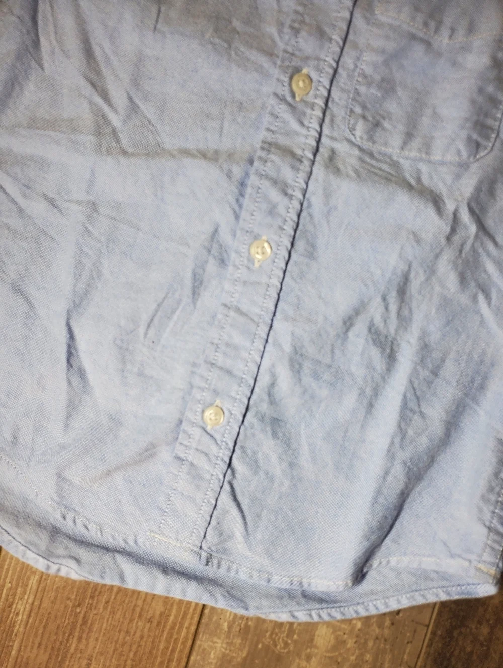 PLACE Blue Boys 100% Cotton Buttondown Dress Shirt Size 5/6 NWOT